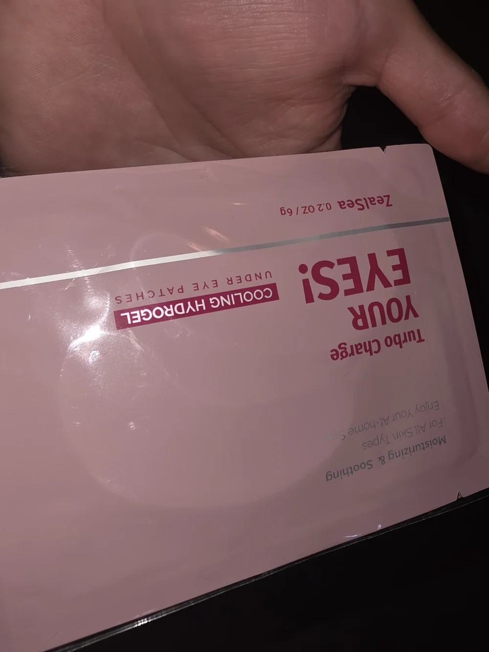 Cooling Hydrogel Under-Eye Patches — Pink Soothing Care 4pack